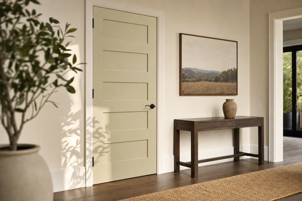 Mountain by Benjamin Moore on interior-doors