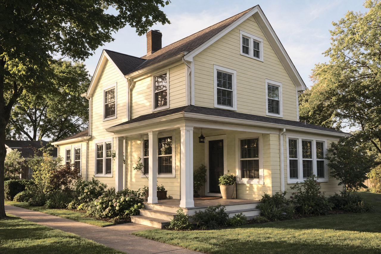 Sesame by Benjamin Moore on exterior