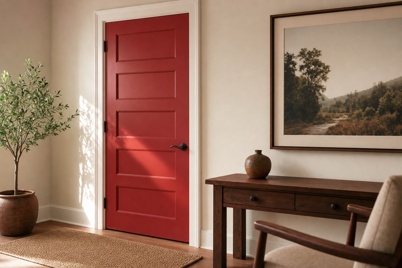 Bonaparte by Benjamin Moore on interior-doors