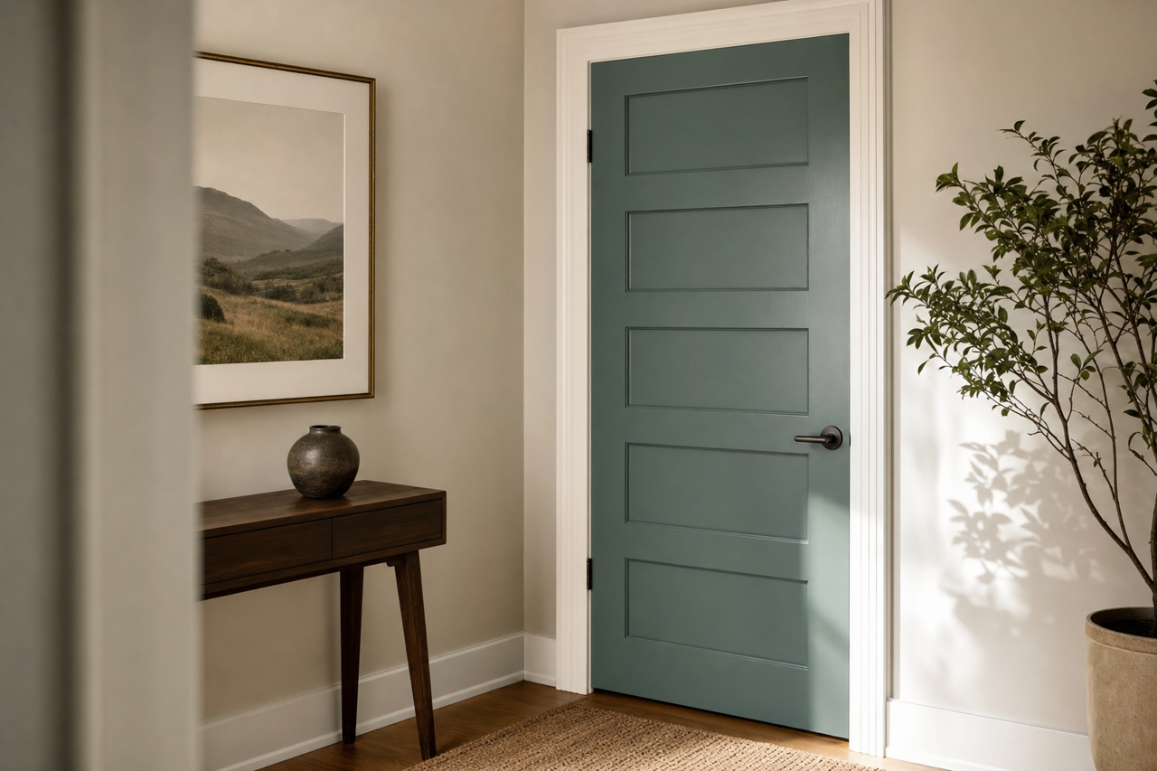 Jack by Benjamin Moore on interior-doors