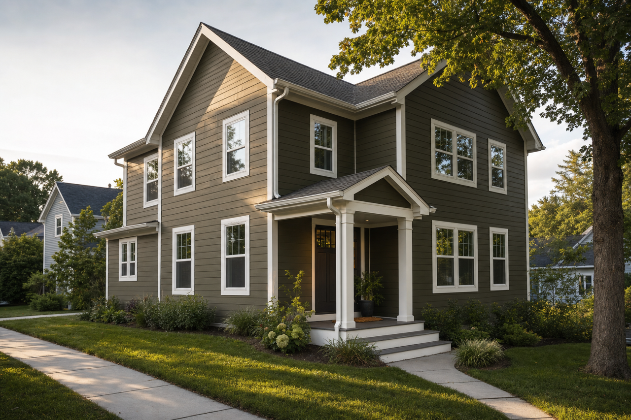 Night by Benjamin Moore on exterior
