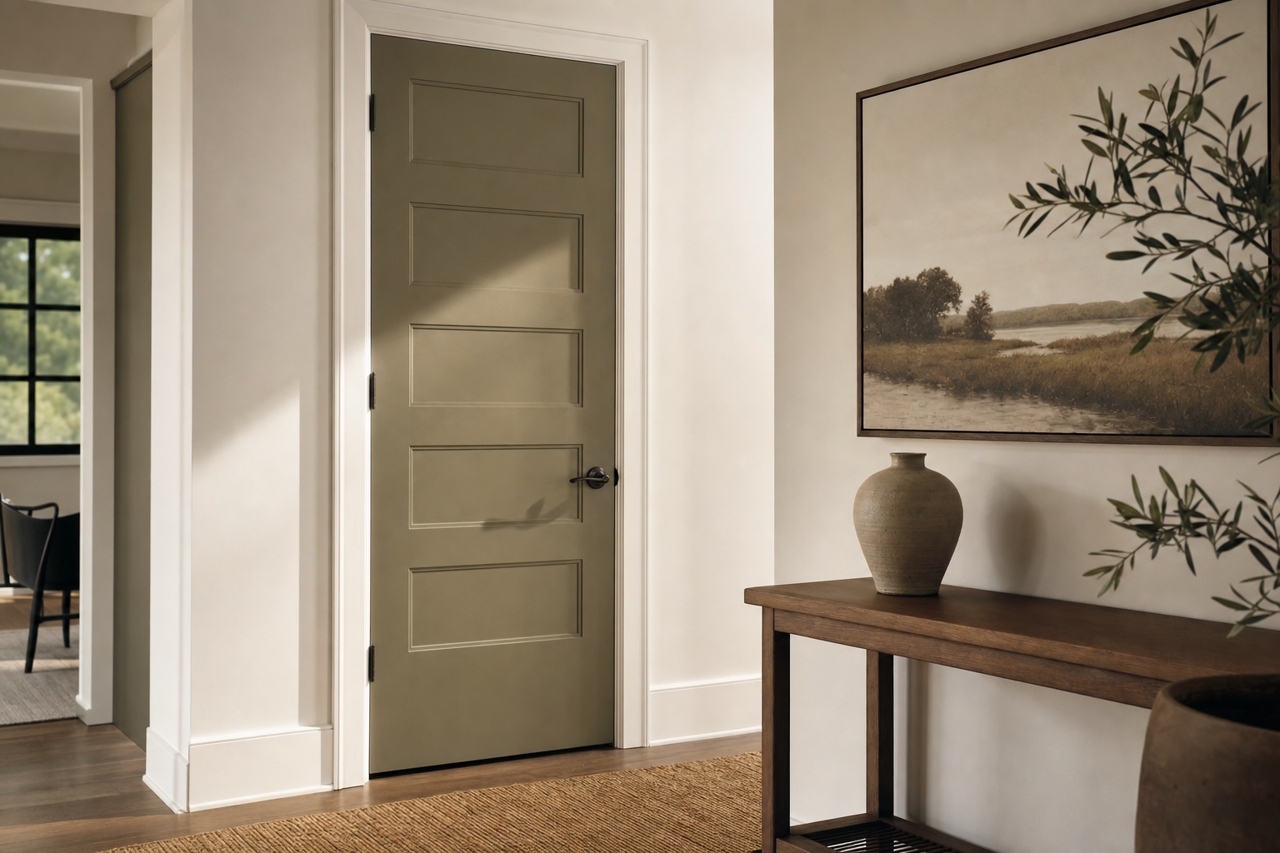 Provincial by Benjamin Moore on interior-doors