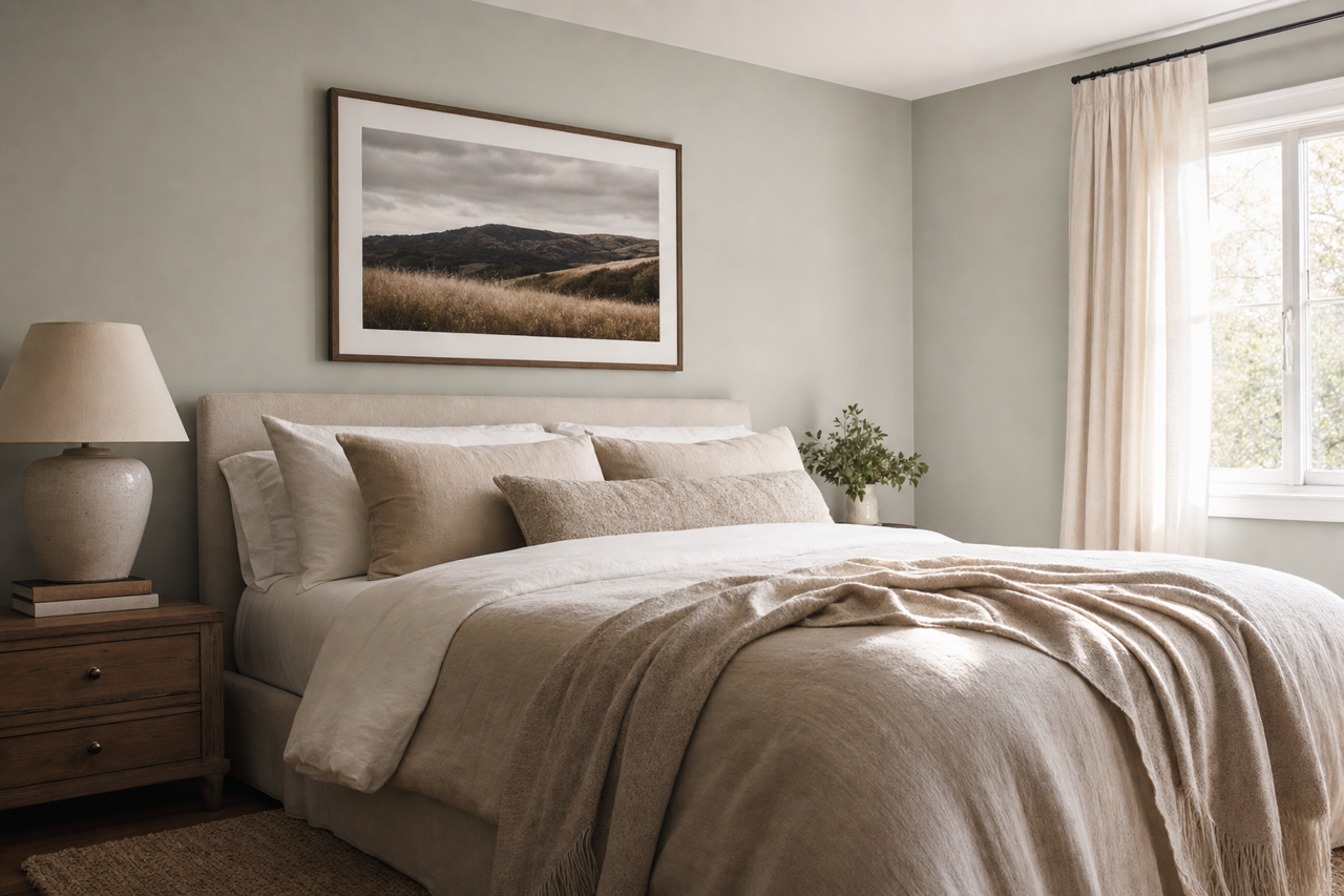 Gray by Benjamin Moore on interiors