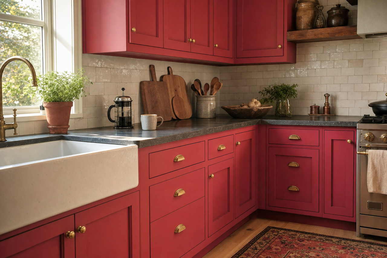 Lyons by Benjamin Moore on cabinets