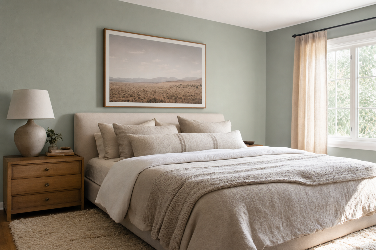 Raindance by Benjamin Moore on interiors
