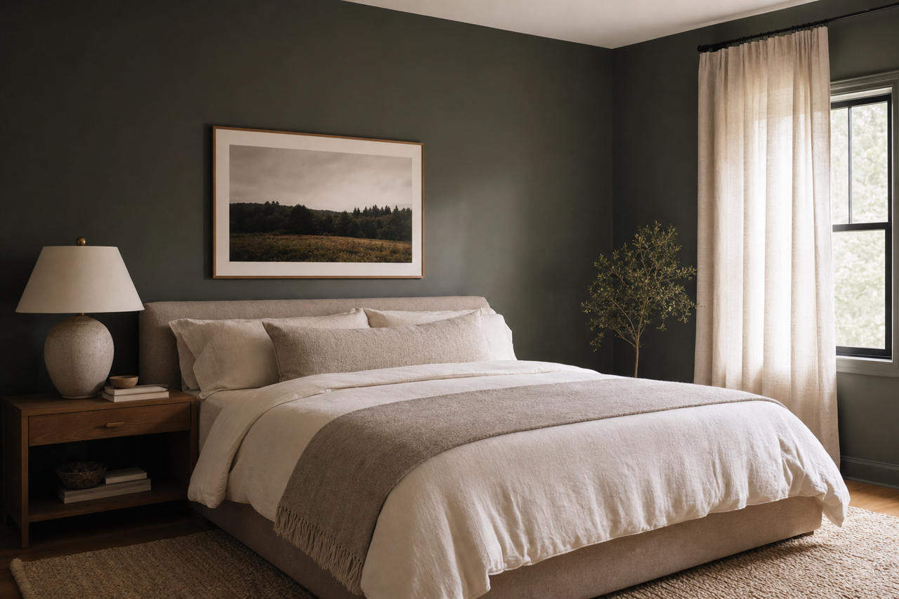 Topsoil by Benjamin Moore on interiors