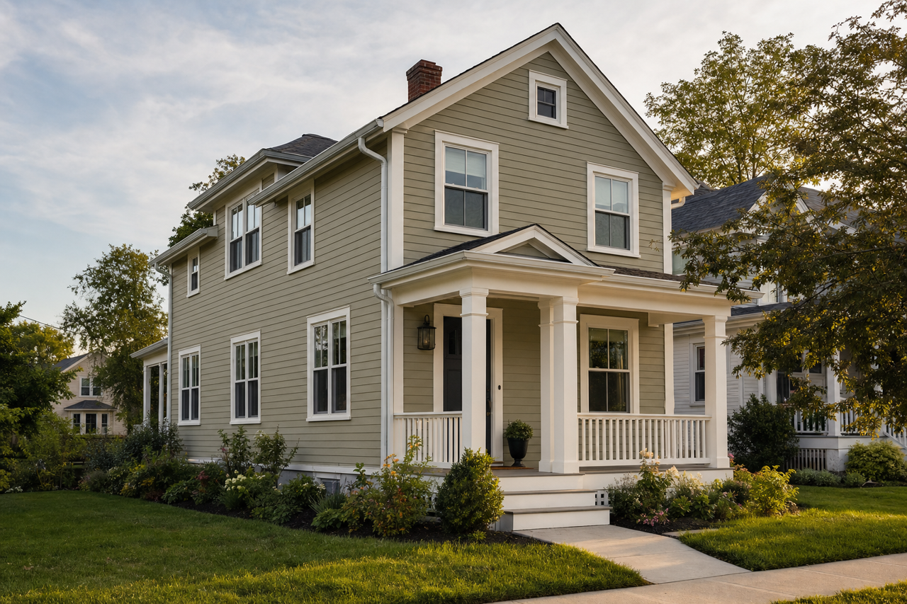 Tapenade by Benjamin Moore on exterior