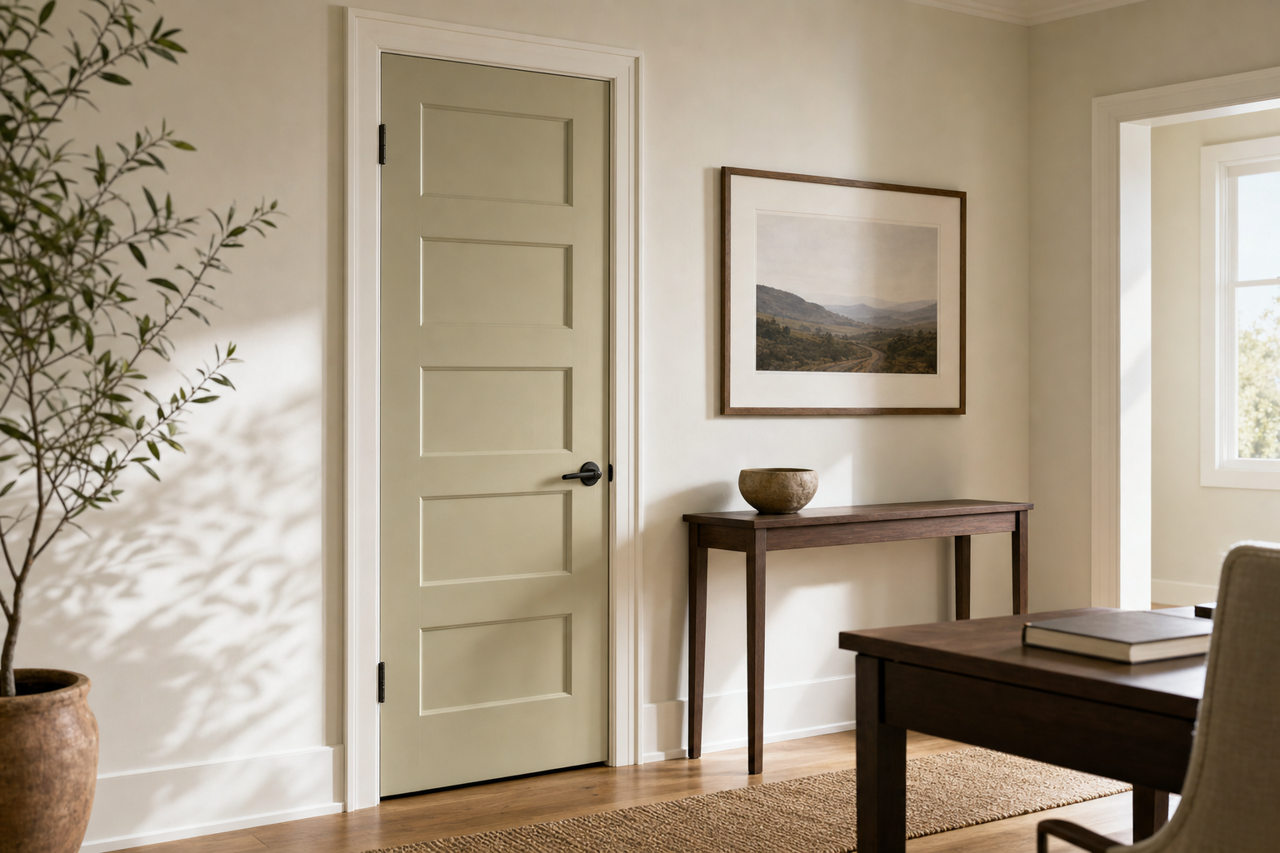 Killarney by Benjamin Moore on interior-doors