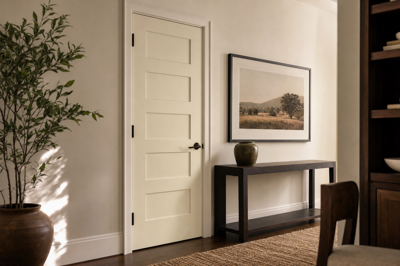 Dune by Benjamin Moore on interior-doors