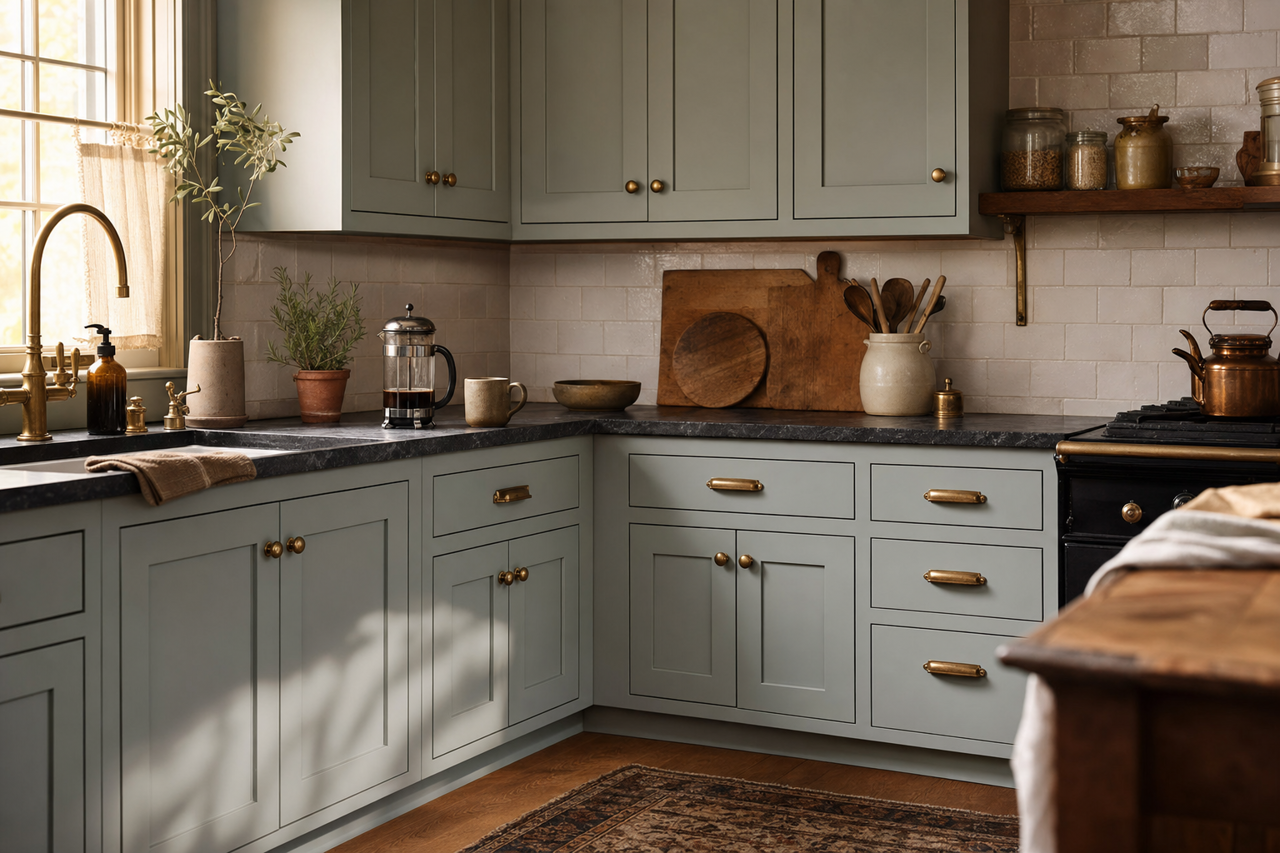 Mount by Benjamin Moore on cabinets