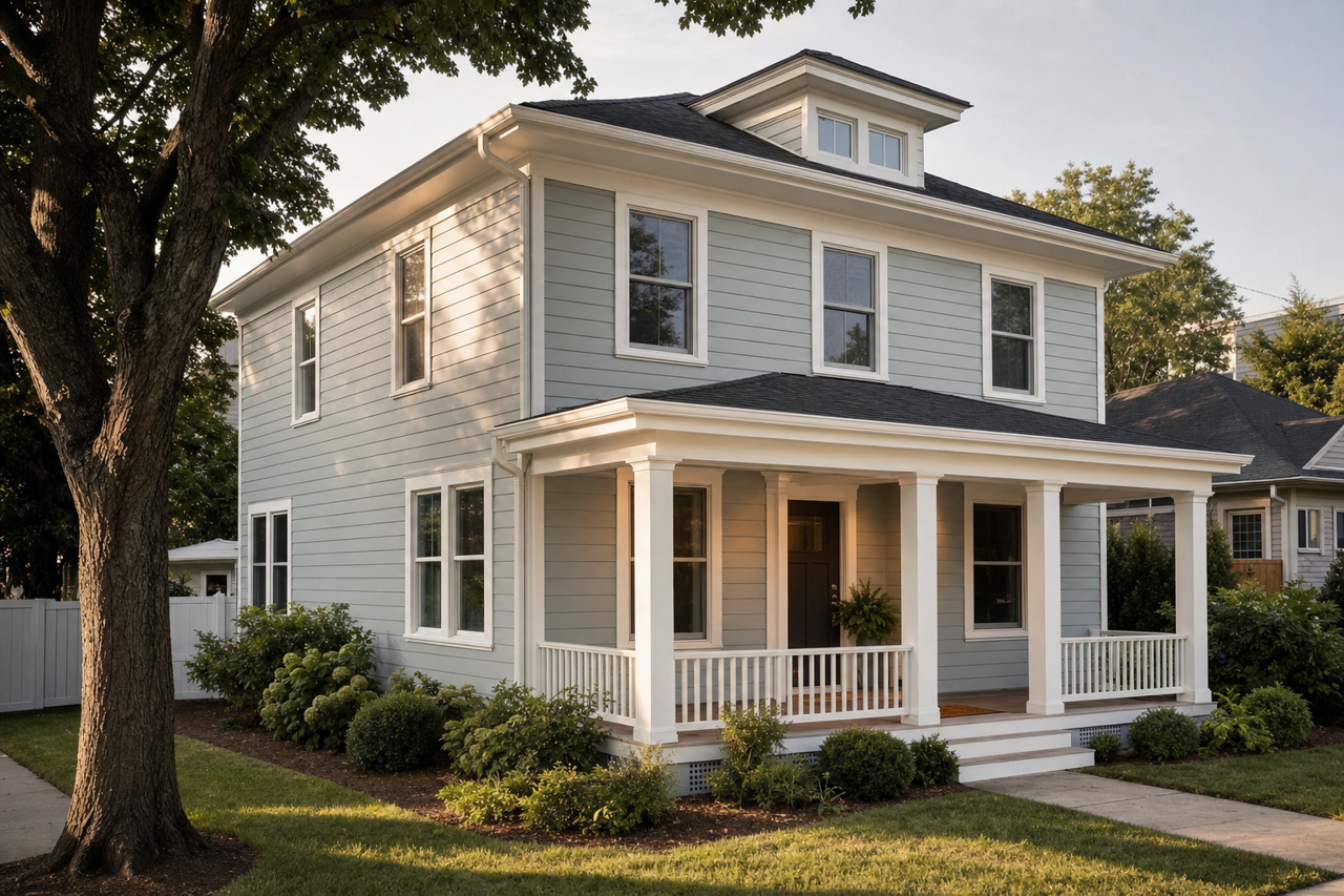 Mount by Benjamin Moore on exterior