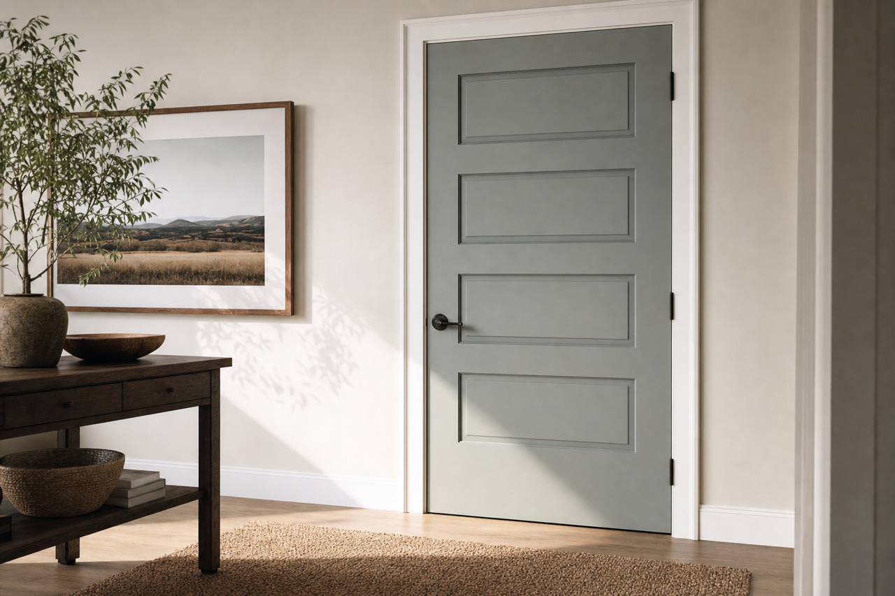 Night by Benjamin Moore on interior-doors