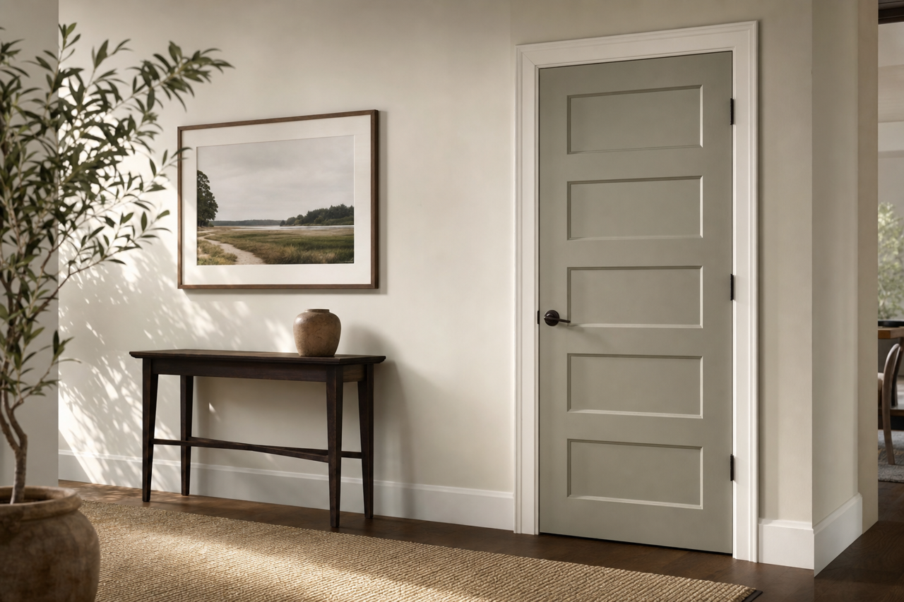 Vineland by Benjamin Moore on interior-doors