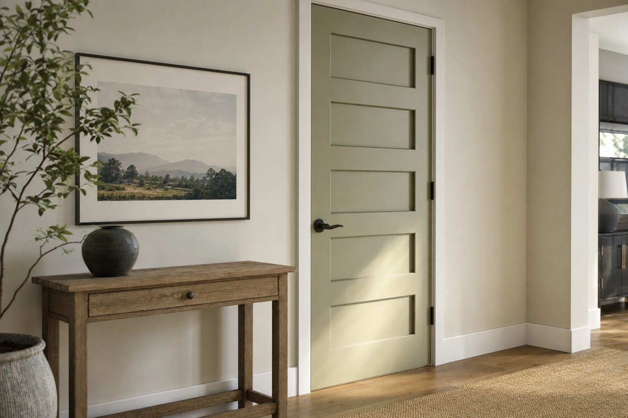 Homestead by Benjamin Moore on interior-doors