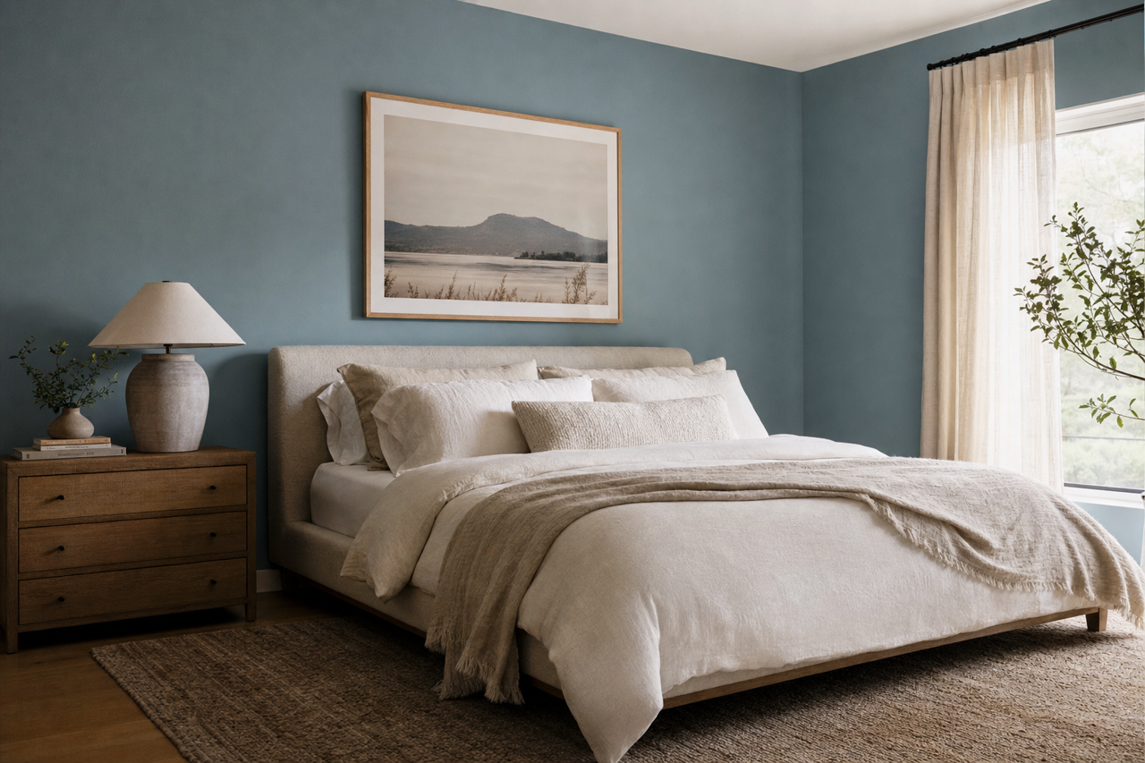 West by Benjamin Moore on interiors
