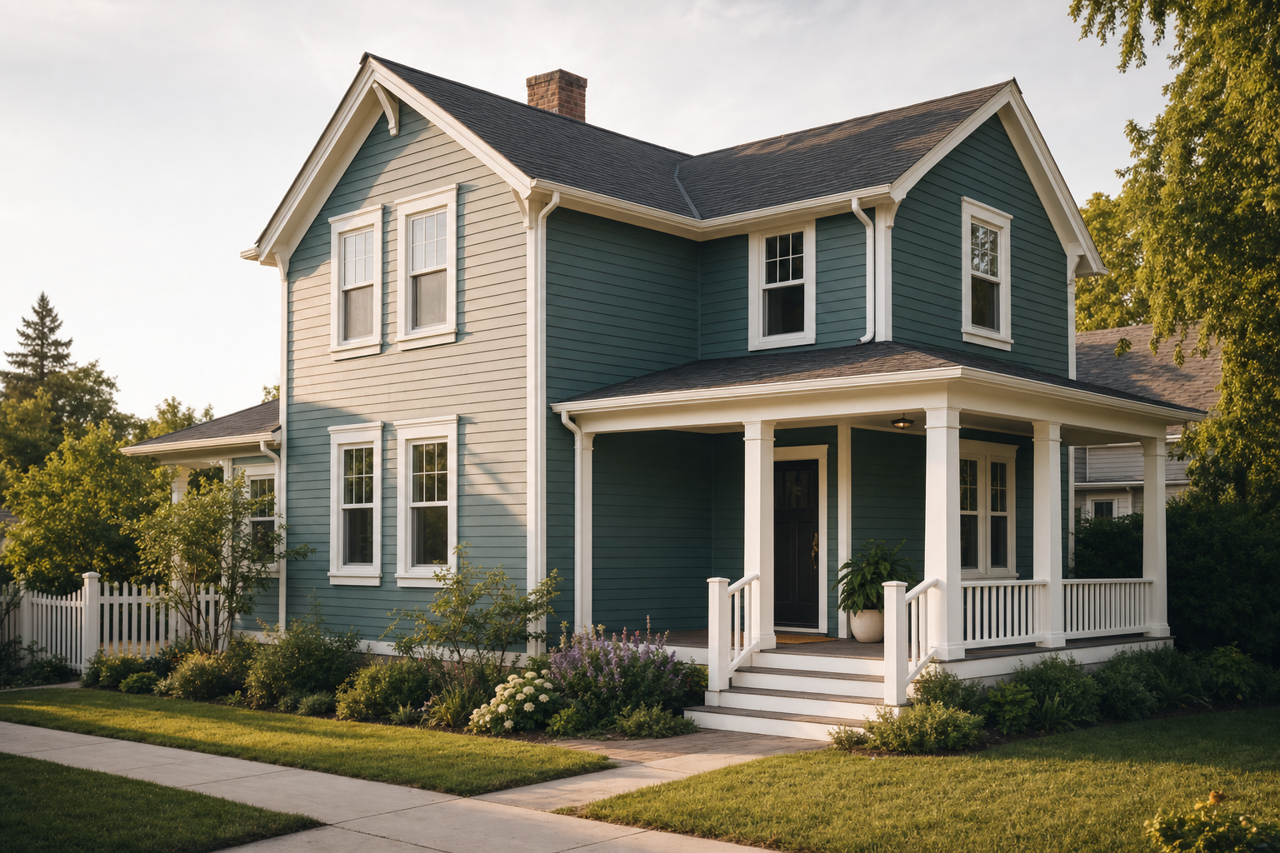 Polar by Benjamin Moore on exterior