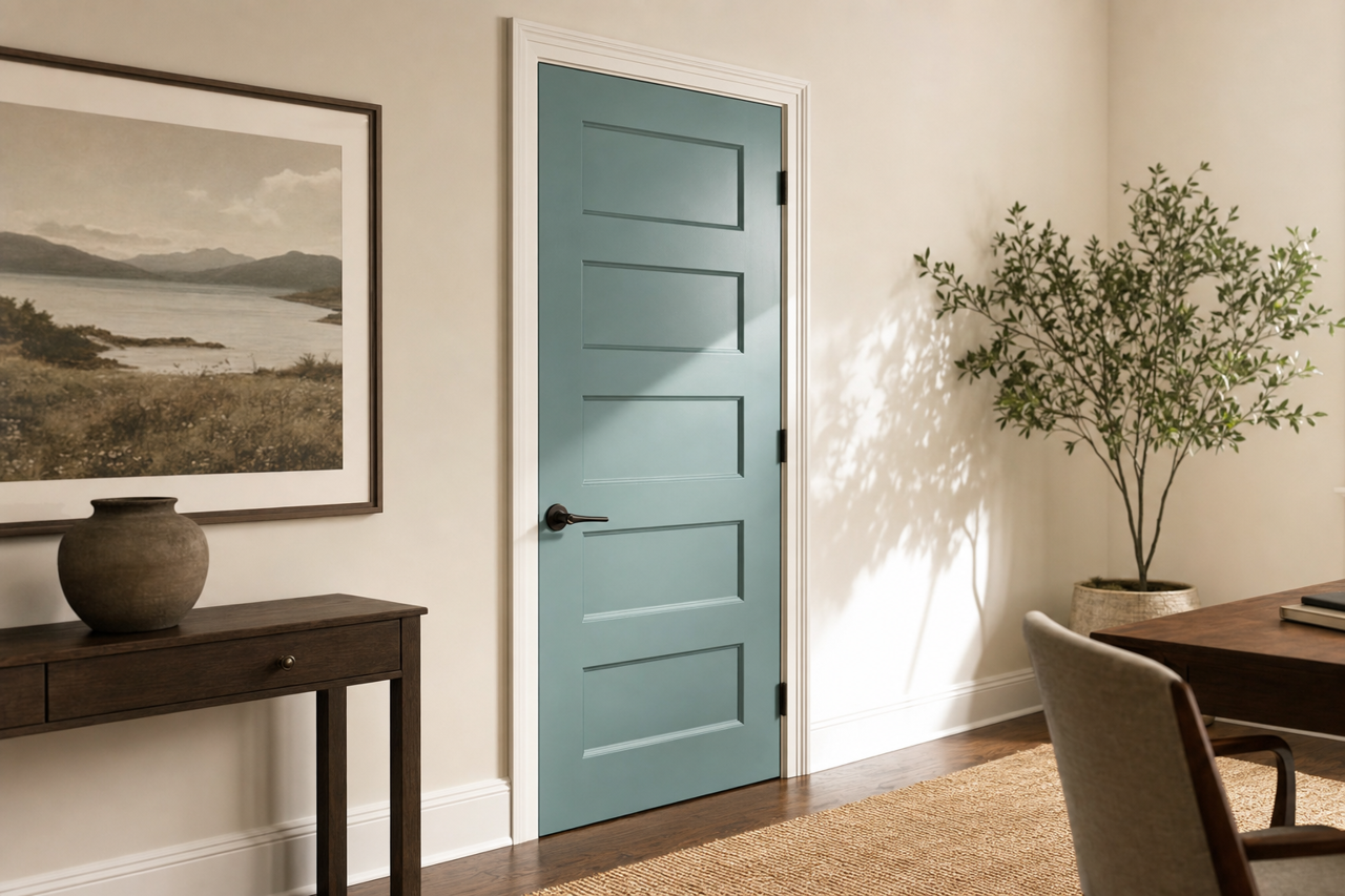 Avalon by Benjamin Moore on interior-doors