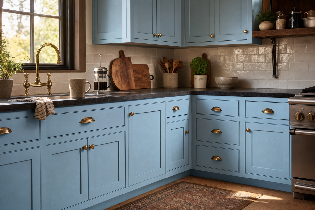 Northern by Benjamin Moore on cabinets