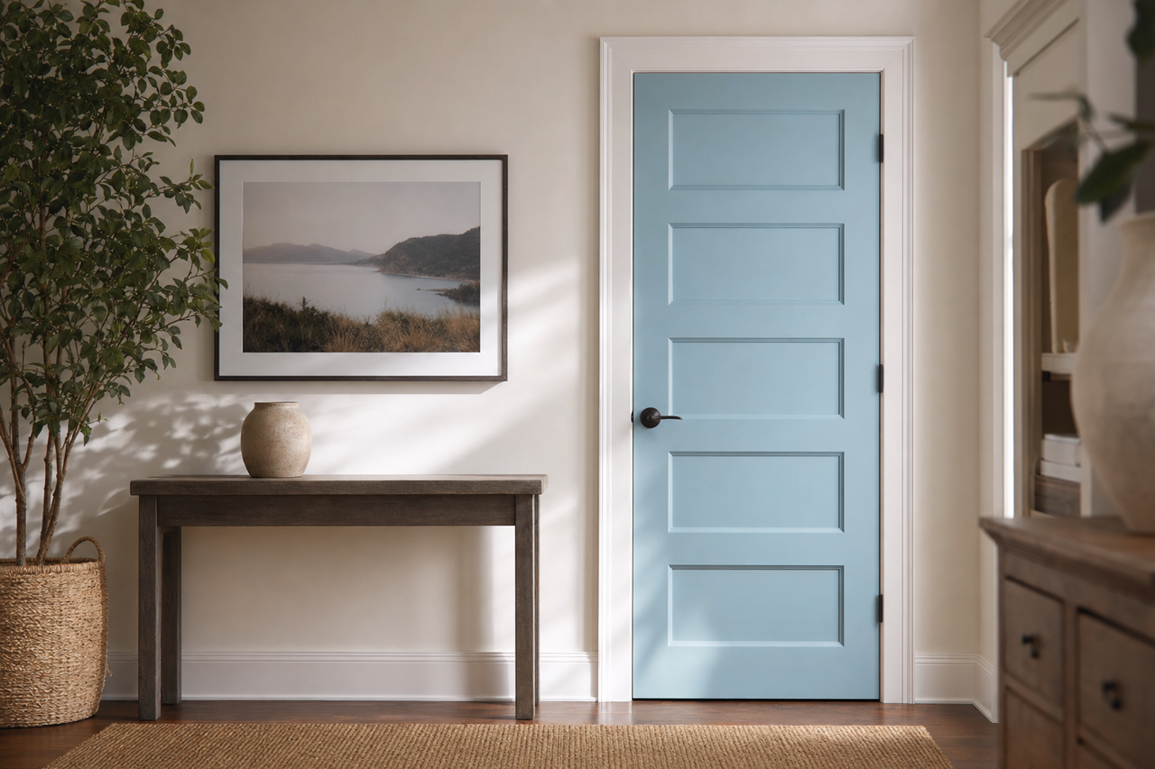 Northern by Benjamin Moore on interior-doors
