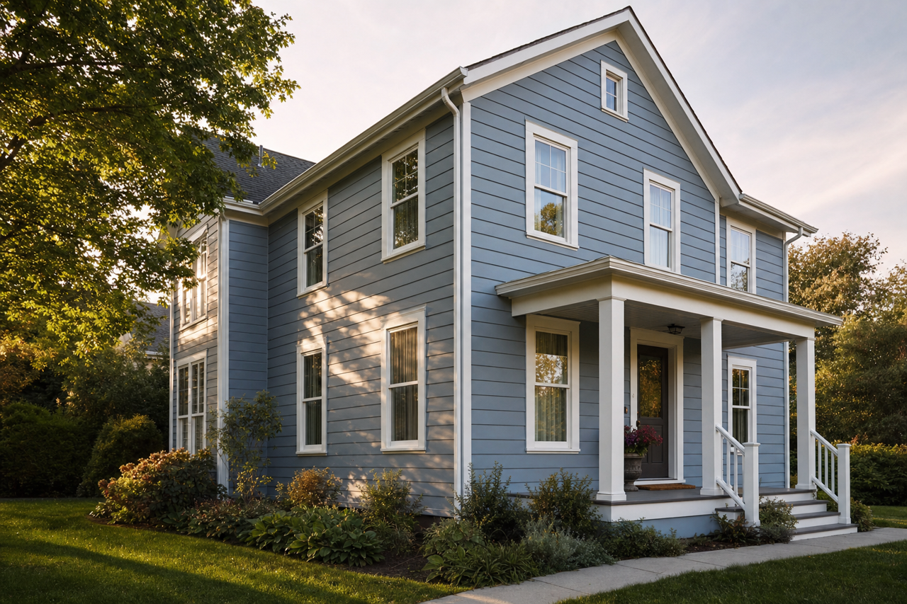 Denim by Benjamin Moore on exterior