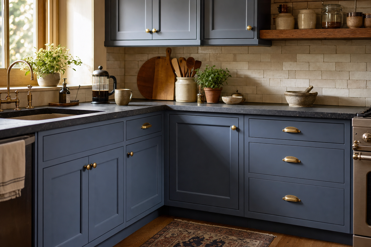 Kensington by Benjamin Moore on cabinets