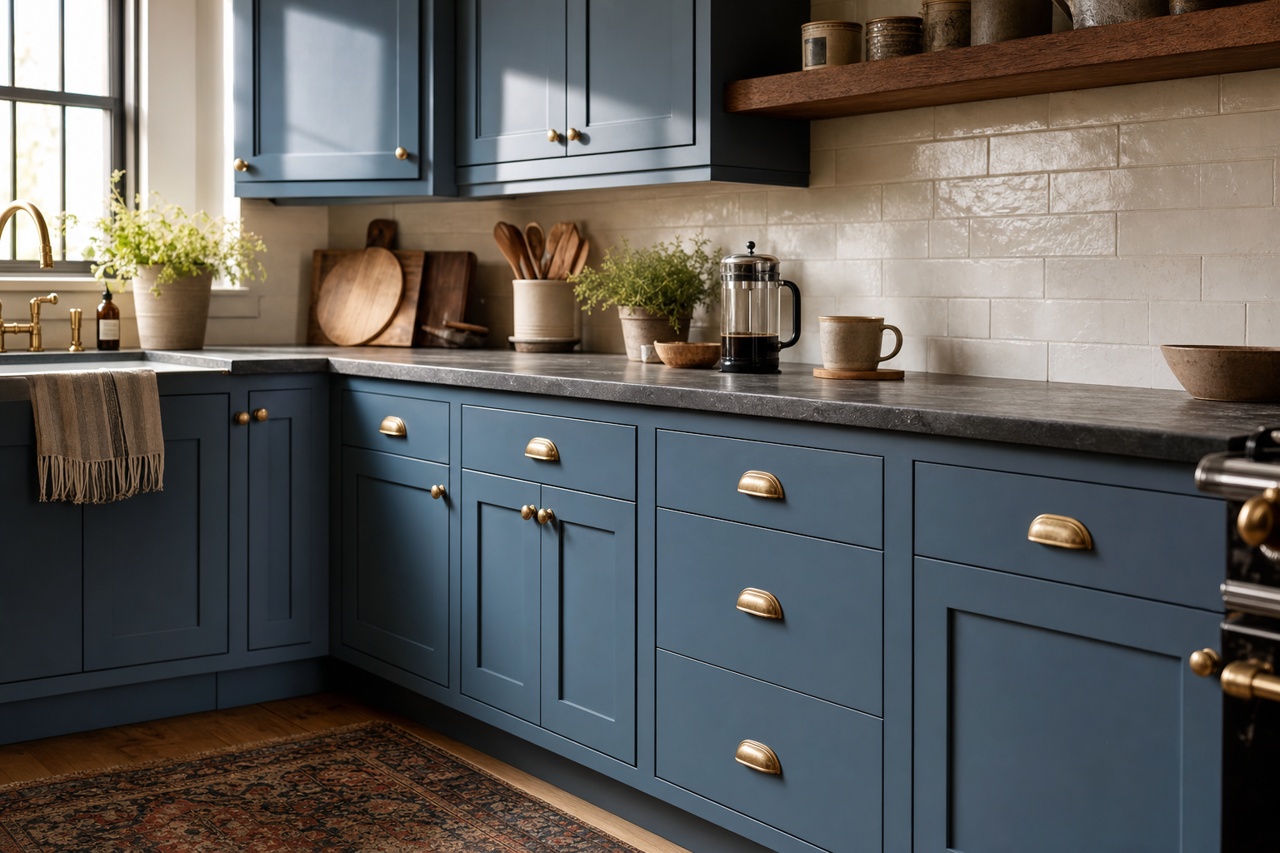 Georgian by Benjamin Moore on cabinets