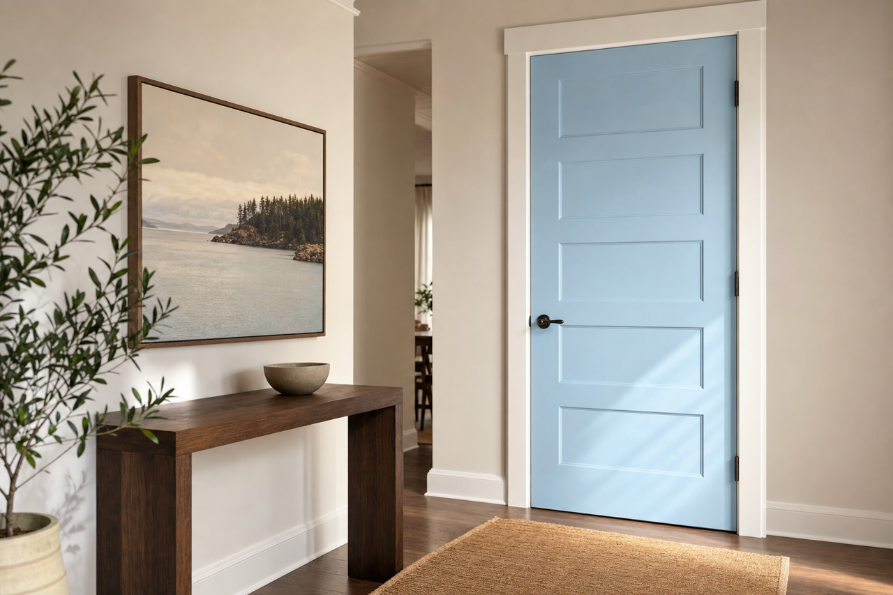 Summer by Benjamin Moore on interior-doors