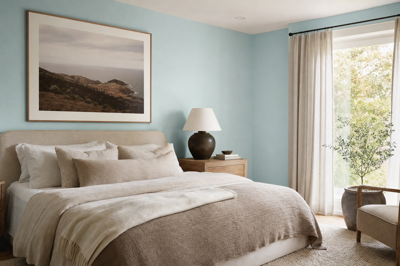 Polar by Benjamin Moore on interiors