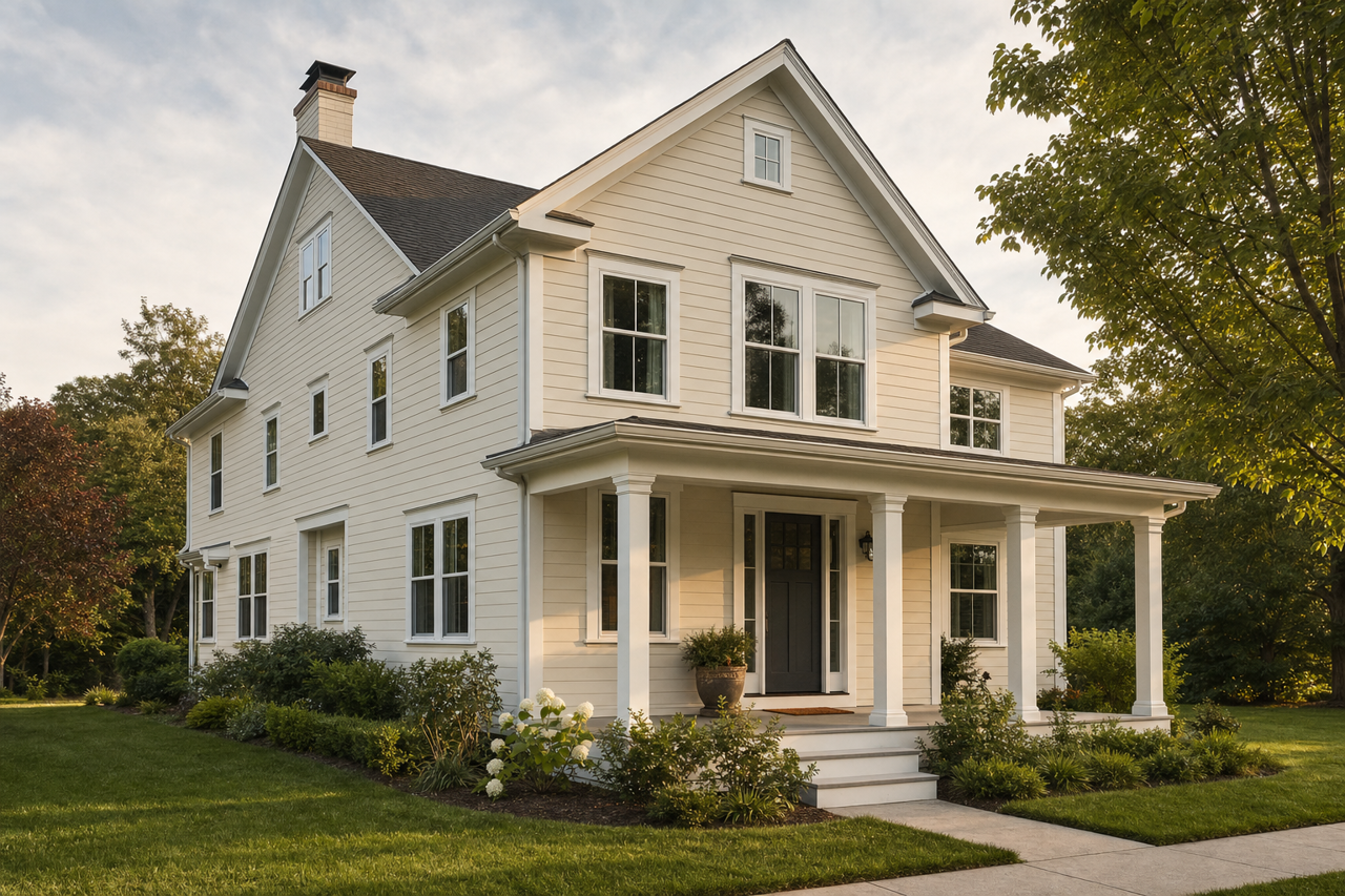 Gray by Benjamin Moore on exterior