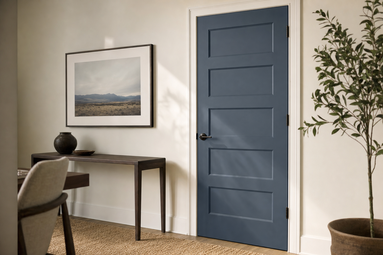Hudson by Benjamin Moore on interior-doors