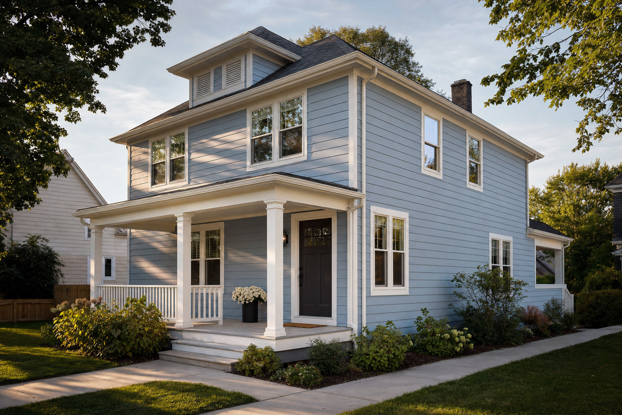 Glace by Benjamin Moore on exterior