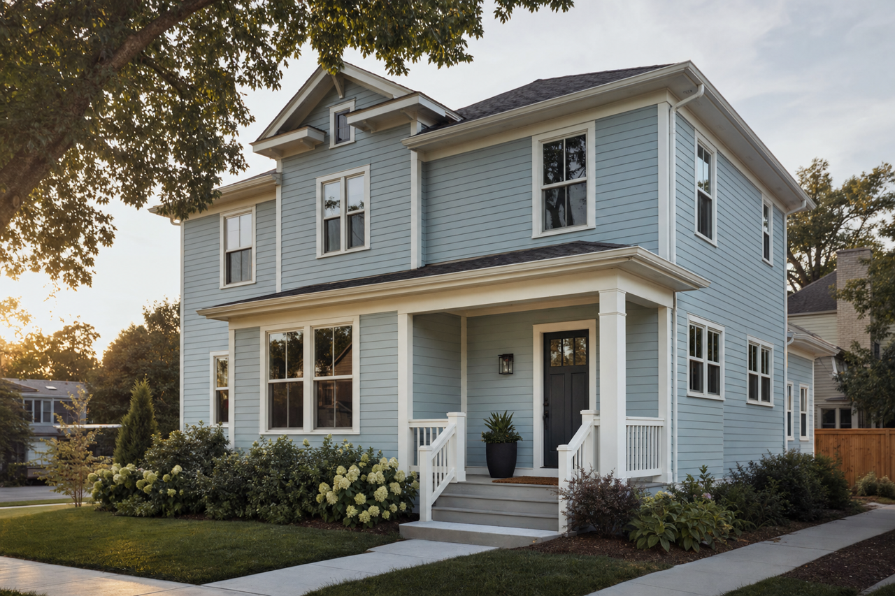 Early by Benjamin Moore on exterior