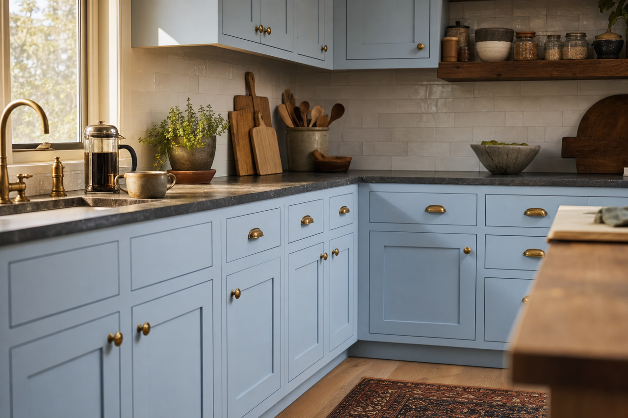 Airway by Benjamin Moore on cabinets