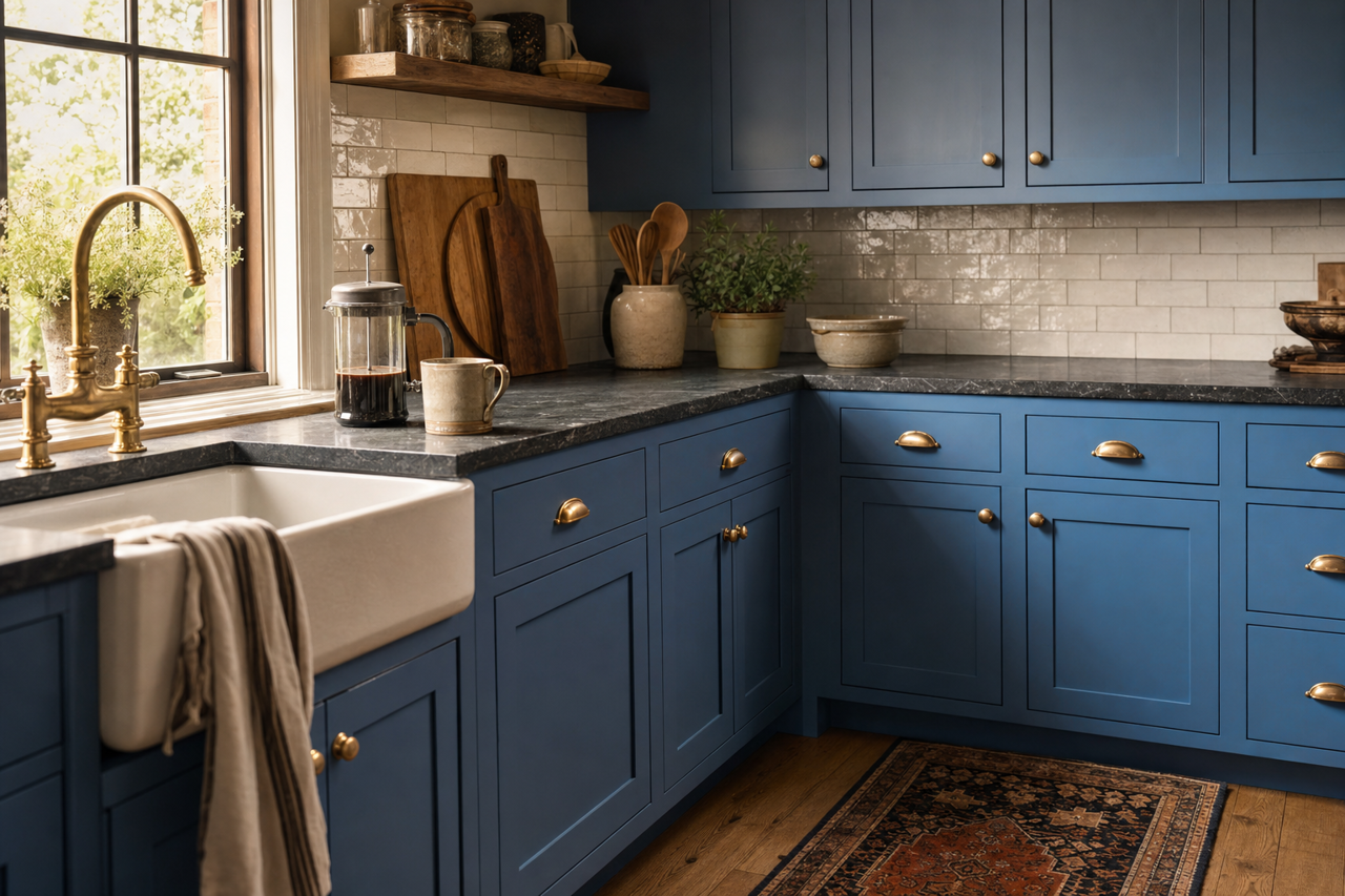 Winter's by Benjamin Moore on cabinets