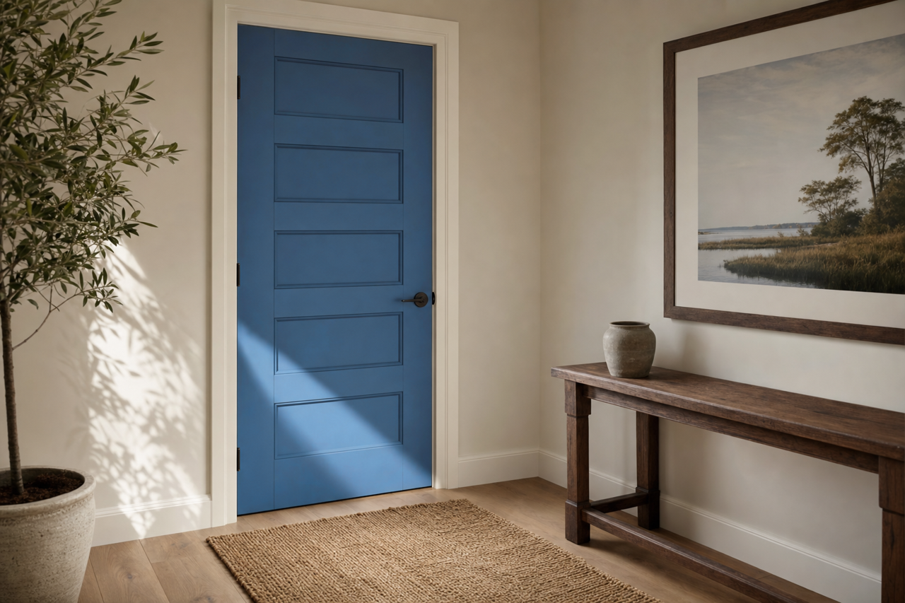 Winter's by Benjamin Moore on interior-doors