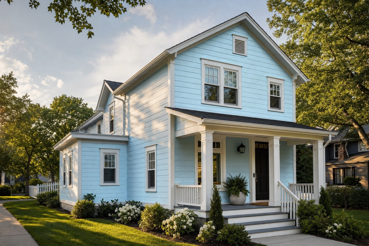 Mineral by Benjamin Moore on exterior