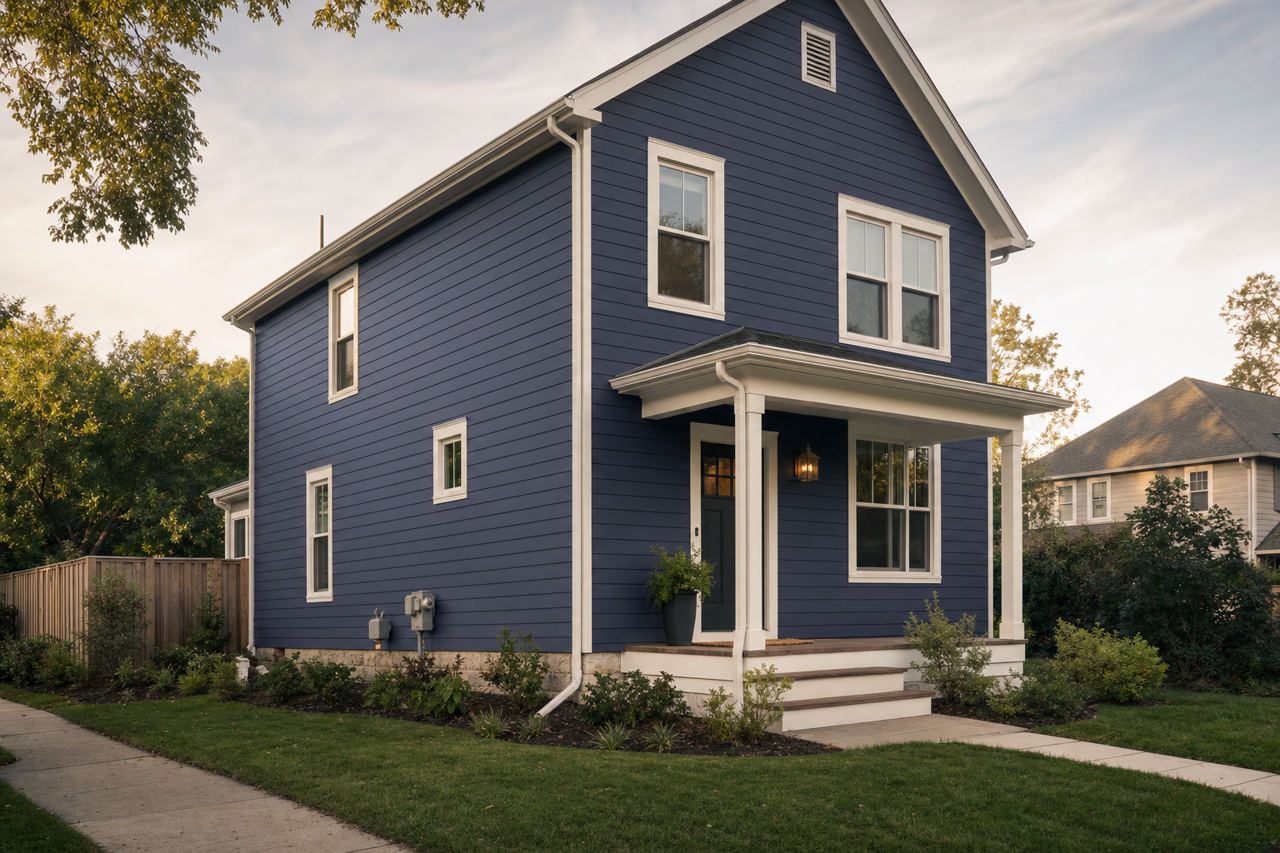Jet by Benjamin Moore on exterior