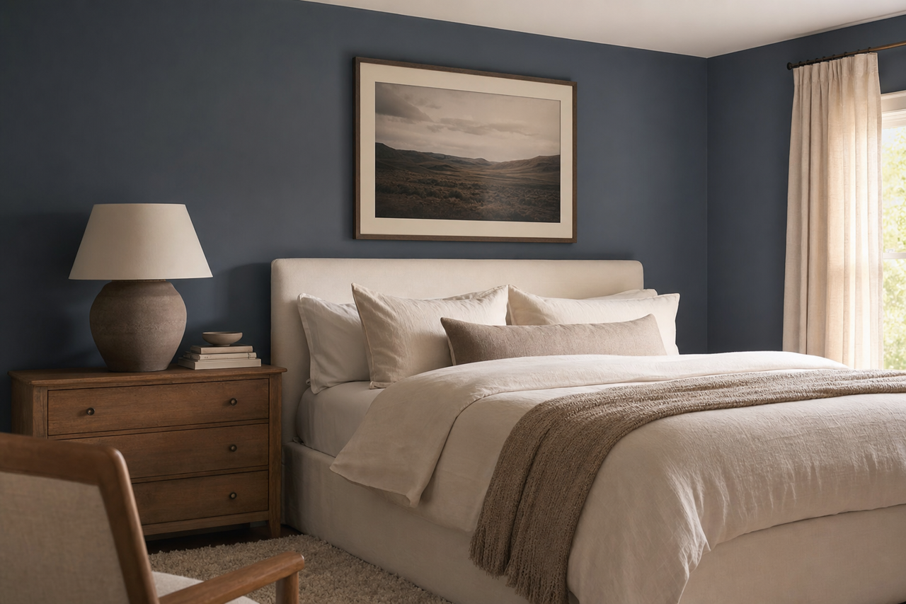 Jet by Benjamin Moore on interiors