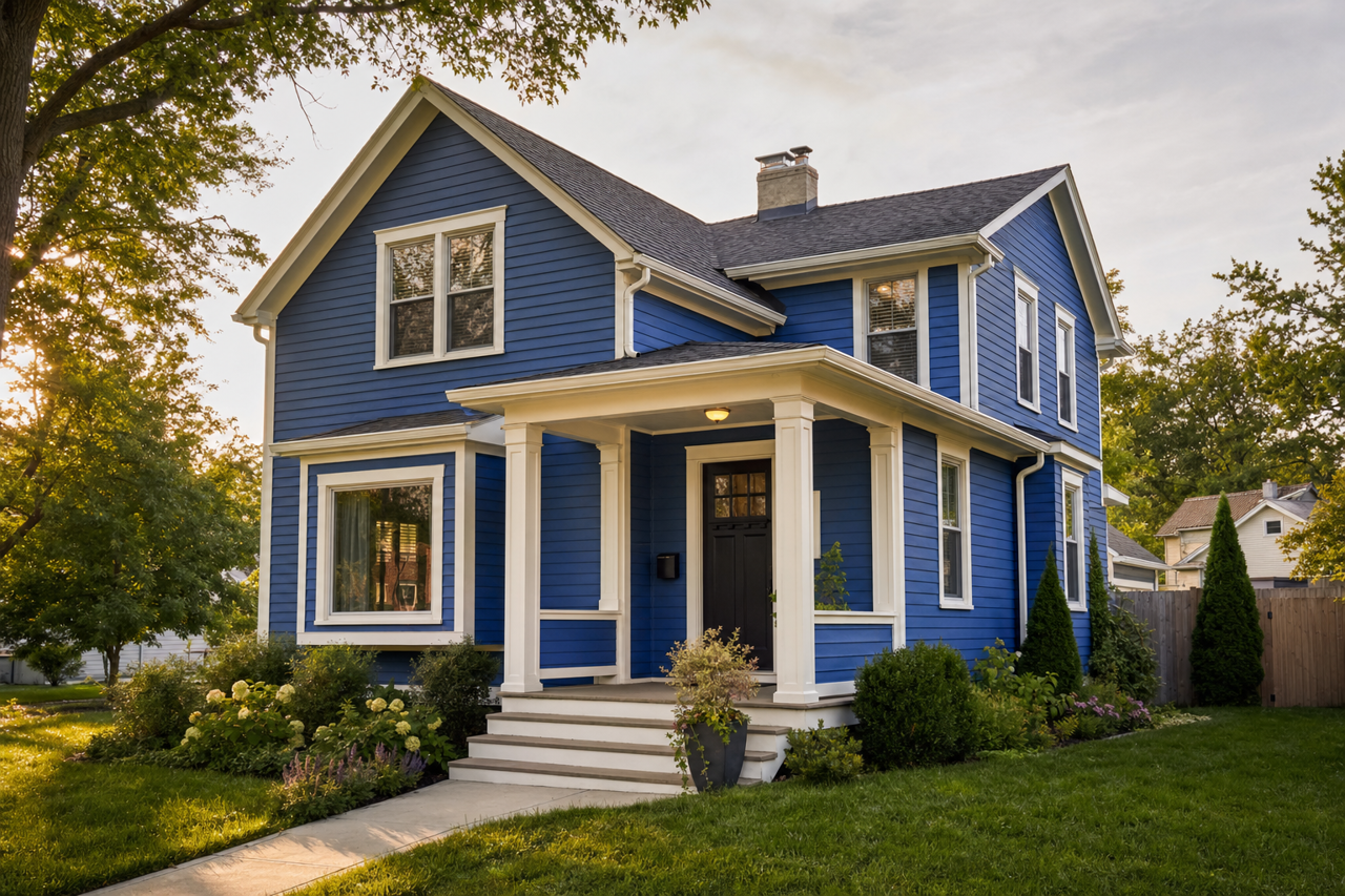 Delphinium by Benjamin Moore on exterior