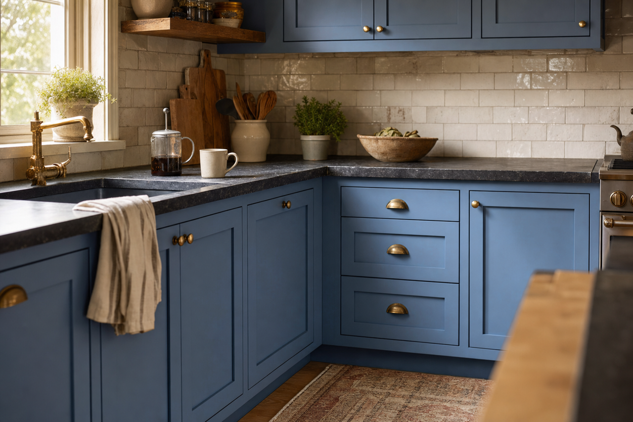 Mariner's by Benjamin Moore on cabinets