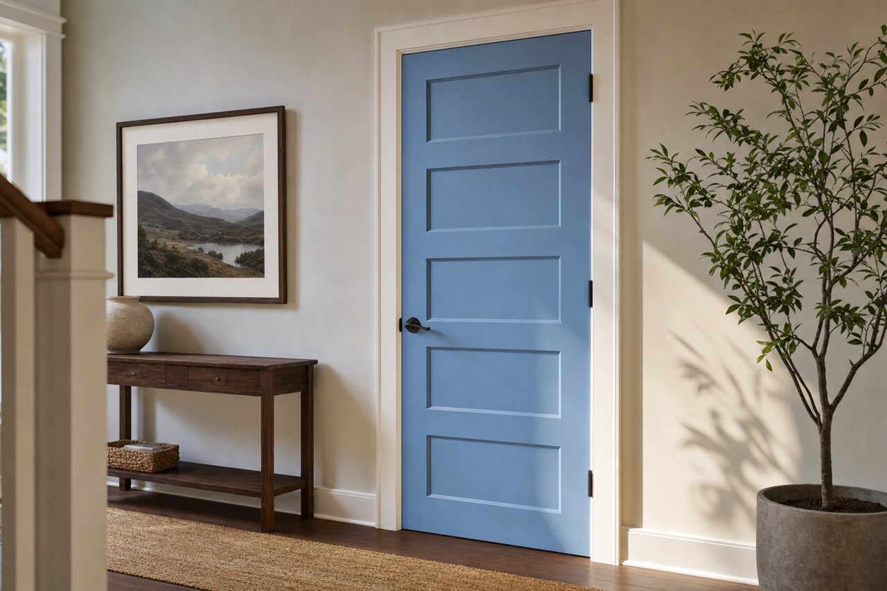 Mariner's by Benjamin Moore on interior-doors