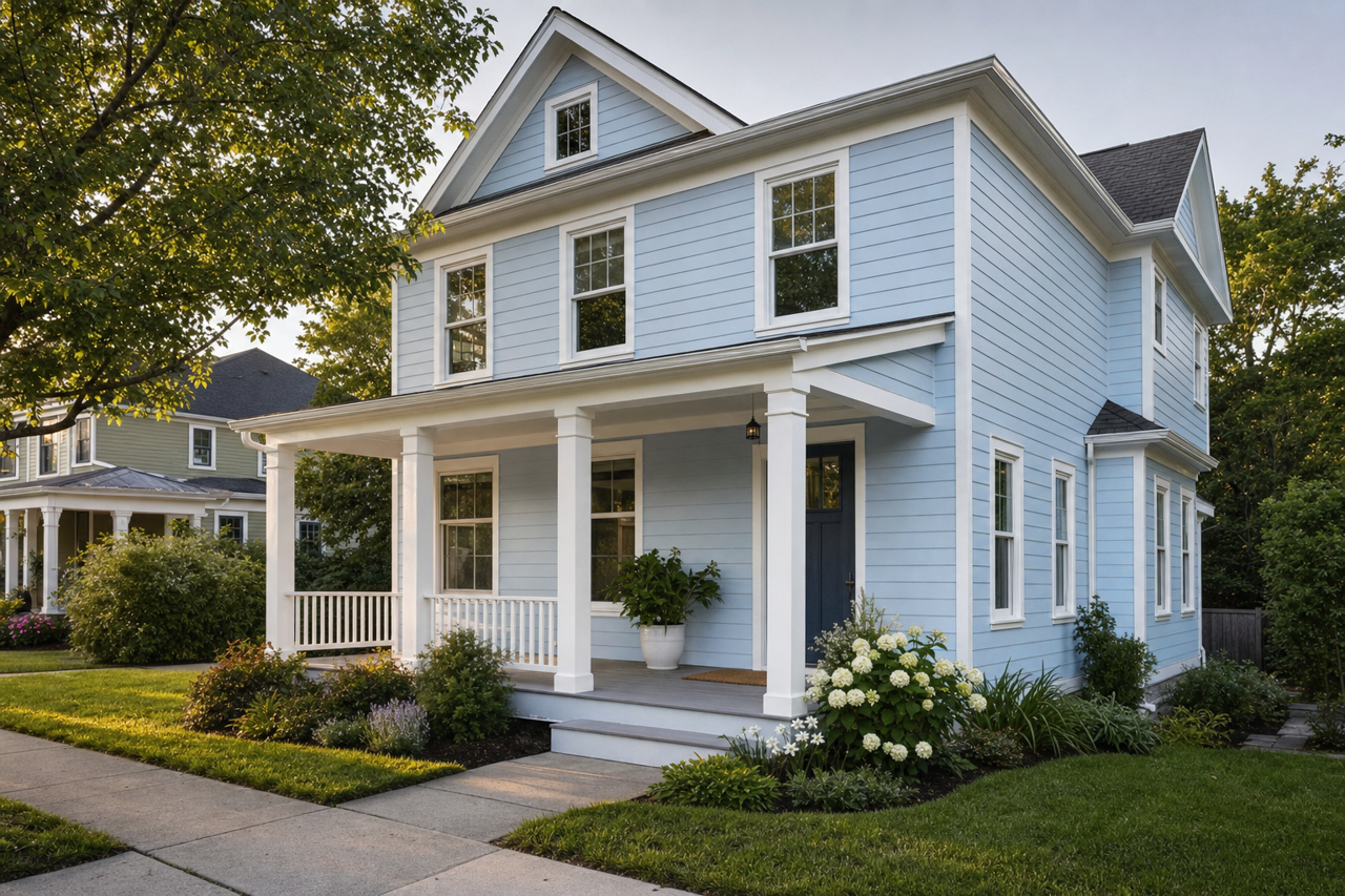 H2O by Benjamin Moore on exterior