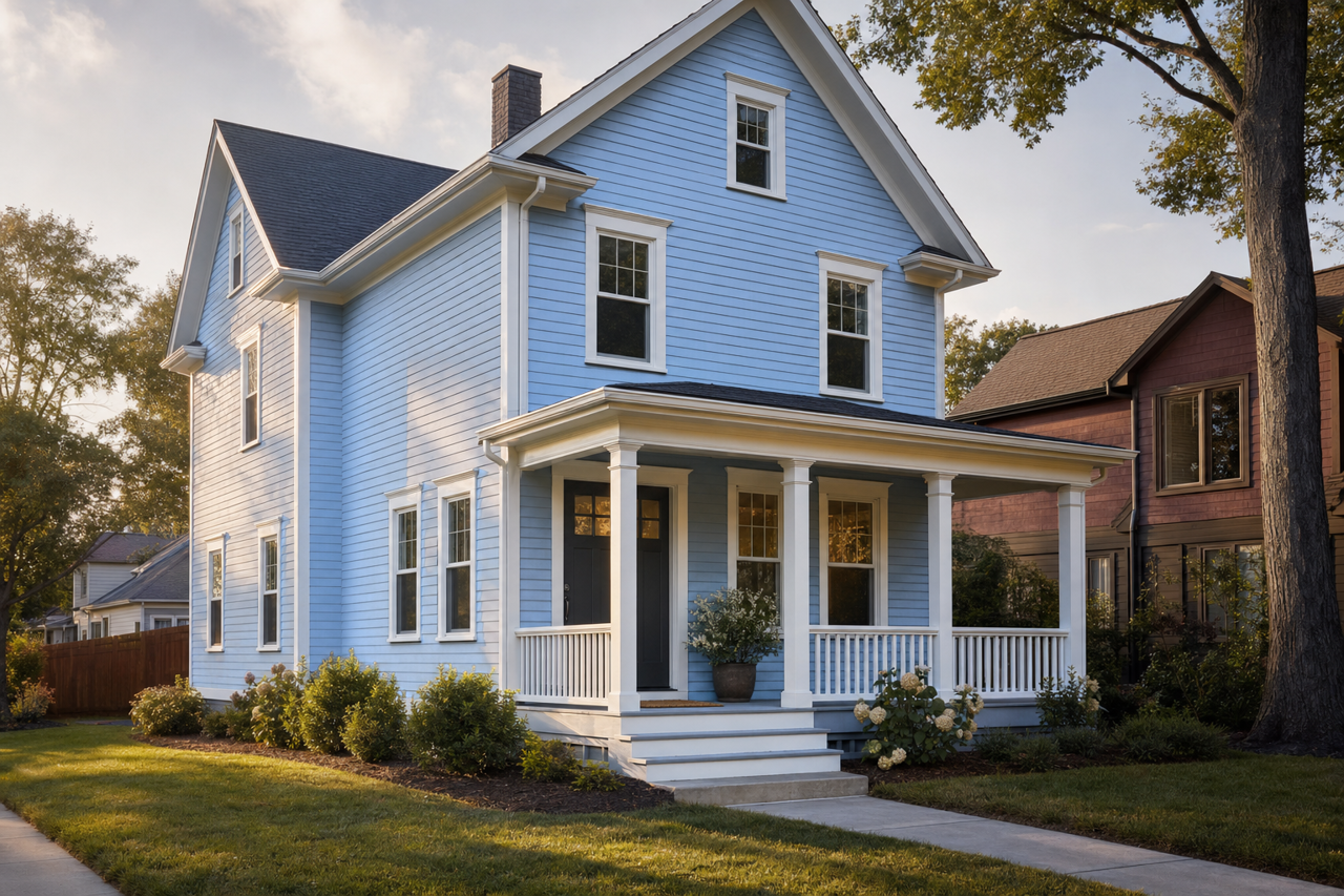 Cascade by Benjamin Moore on exterior