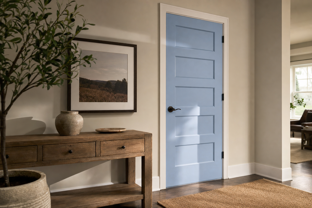 Summer by Benjamin Moore on interior-doors