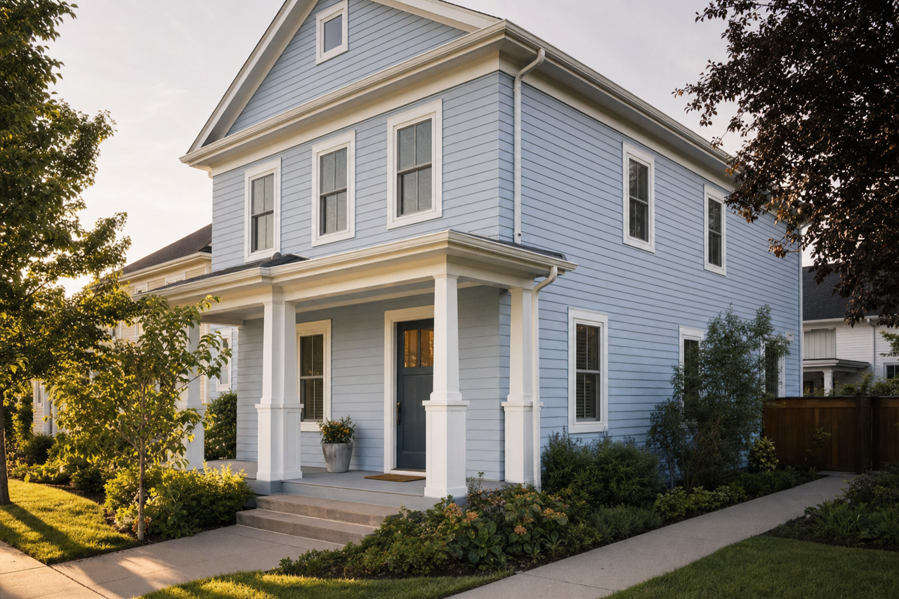 Frozen by Benjamin Moore on exterior
