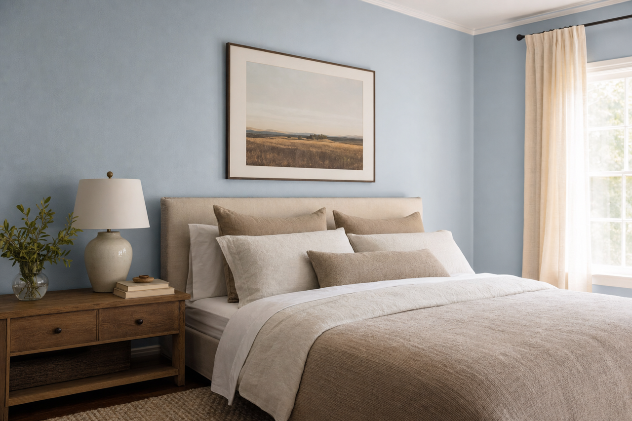 Frozen by Benjamin Moore on interiors