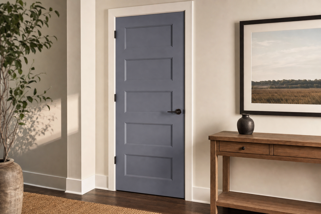 Amethyst by Benjamin Moore on interior-doors