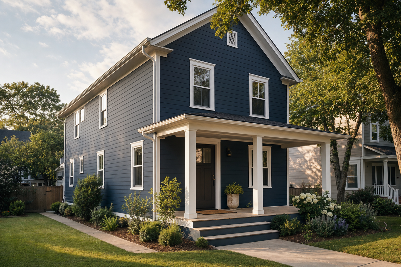 North by Benjamin Moore on exterior