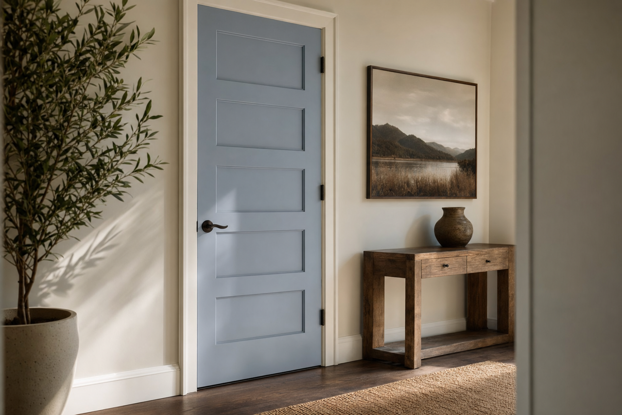Citadel by Benjamin Moore on interior-doors