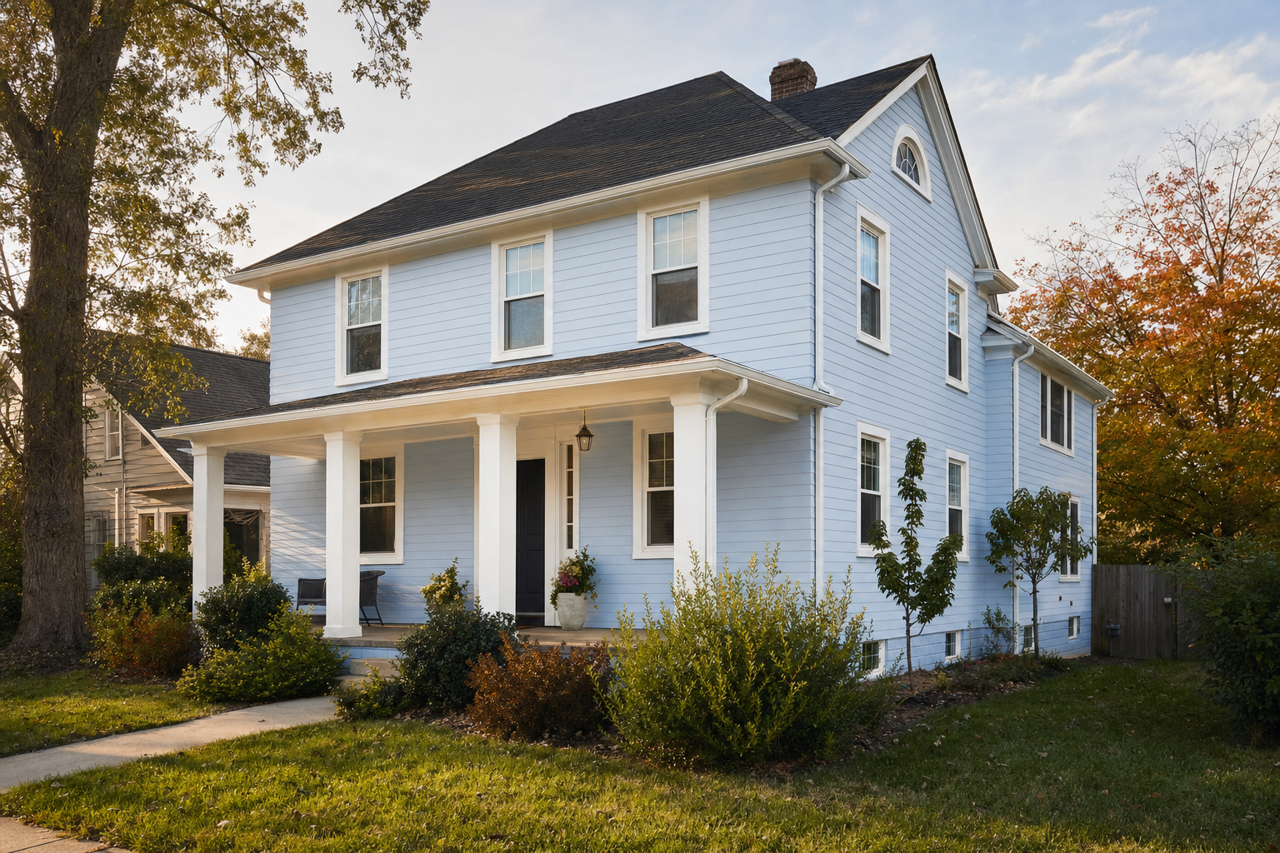 Ice by Benjamin Moore on exterior